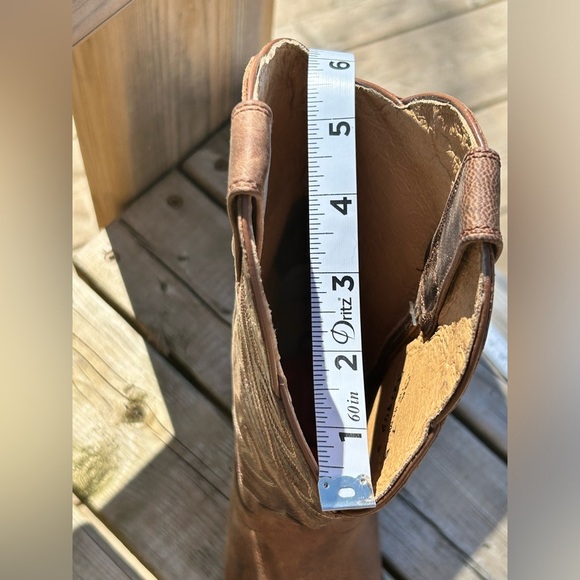 NWT Women's J.B. Dillon western Boots Size 7B Goat Leather JBW2303 distressed. - Picture 11 of 12